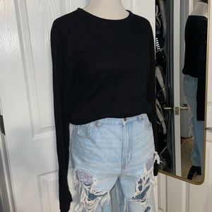 Brand New Waffle Knit Long Sleeve Tee